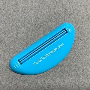 Coral Toothpaste Tube Roller Squeezer Saver Set Of 4 Blue Plastic Bathroom Tool